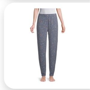 Jaclyn Womens Knit Pajama Pants in Lucky star print size large